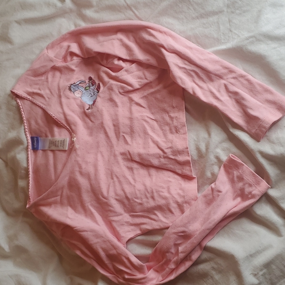 Long sleeve pink Disney crop top Winnie the pooh eeyore